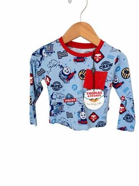 The Sleepy SmothThomas & Friends Light Blue Long-Sleeve Pajama Top 6-12 Months
